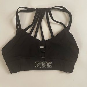 PINK sports bra size XS NWOT black